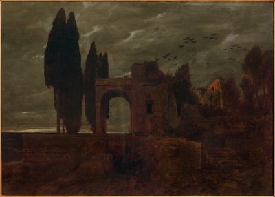 Ruïne aan zee door Arnold Böcklin